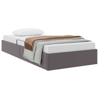 Letto ottomano Grigio 90 x 200 cm Pelle Sintetica | homemem39