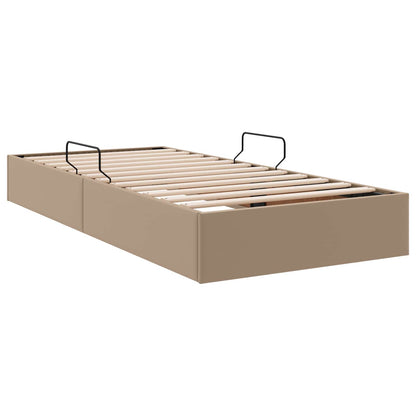 Letto ottomano Cappuccino 90 x 200 cm Pelle Sintetica | homemem39