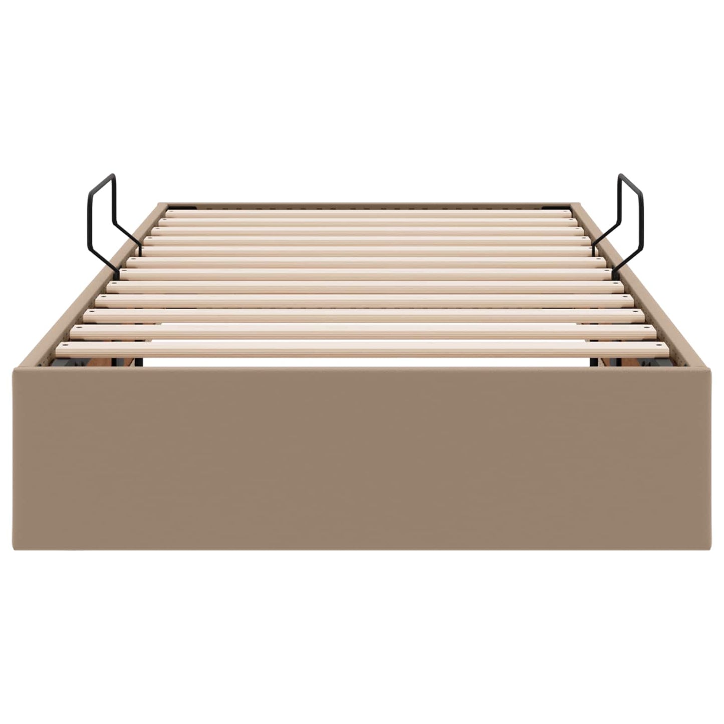 Letto ottomano Cappuccino 90 x 200 cm Pelle Sintetica | homemem39