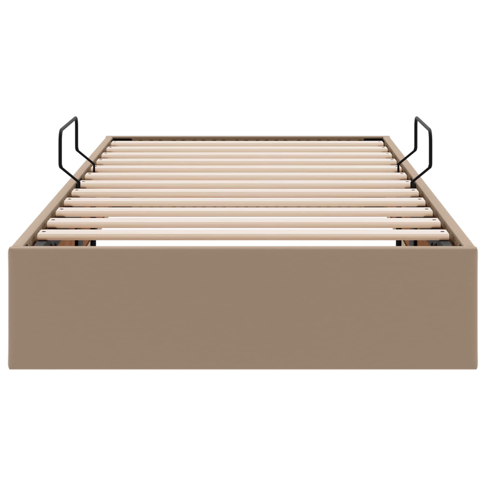 Letto ottomano Cappuccino 90 x 200 cm Pelle Sintetica | homemem39