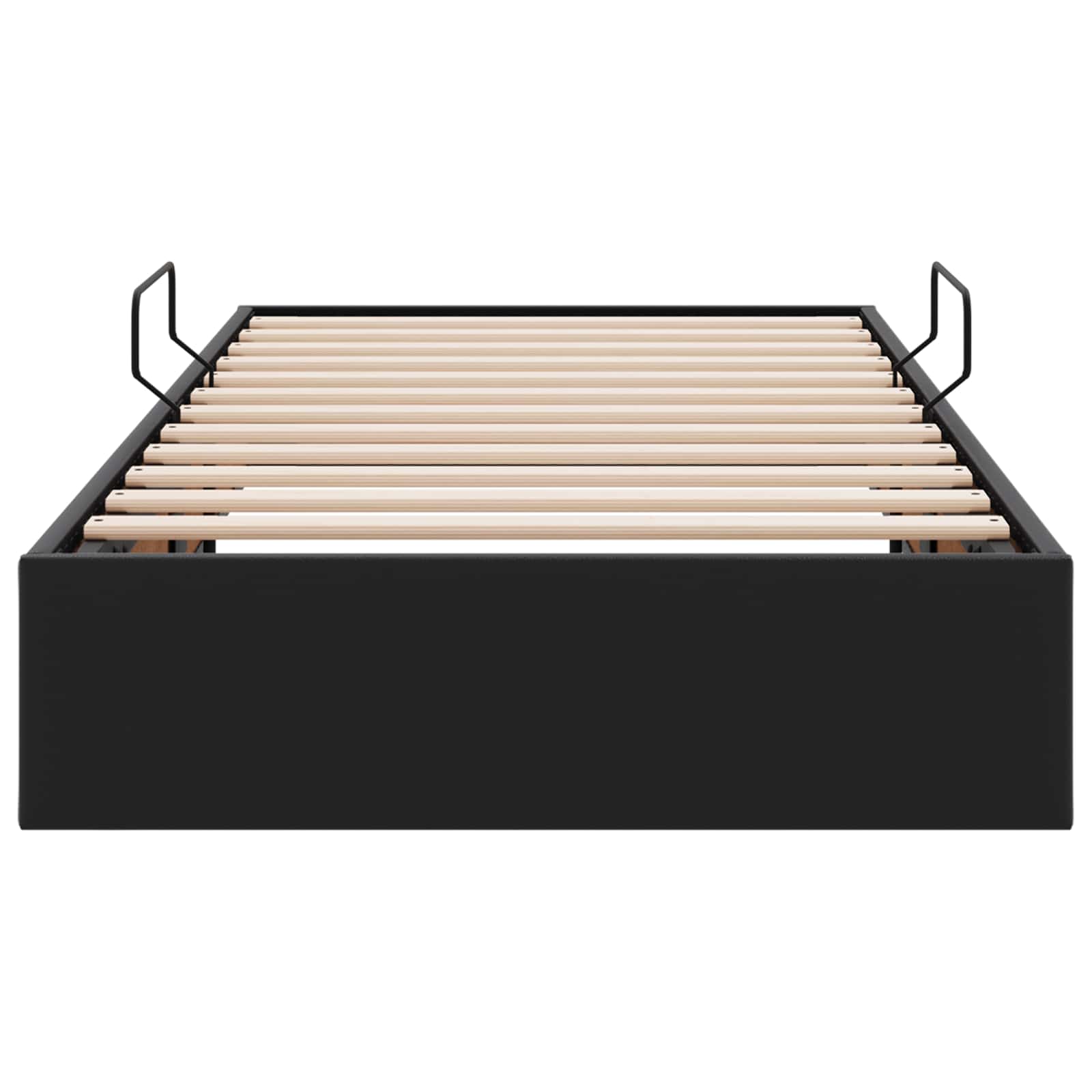 Letto ottomano Nero 100 x 200 cm Pelle Sintetica | homemem39