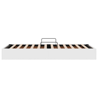 Letto ottomano Bianco Puro 100 x 200 cm Pelle Sintetica | homemem39