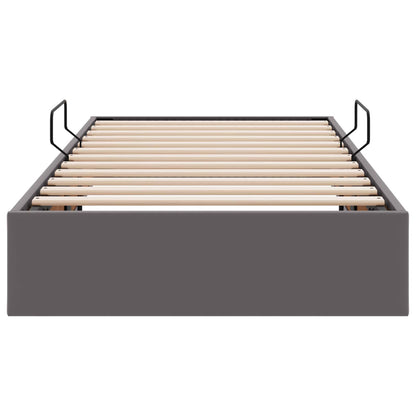 Letto ottomano Grigio 100 x 200 cm Pelle Sintetica | homemem39