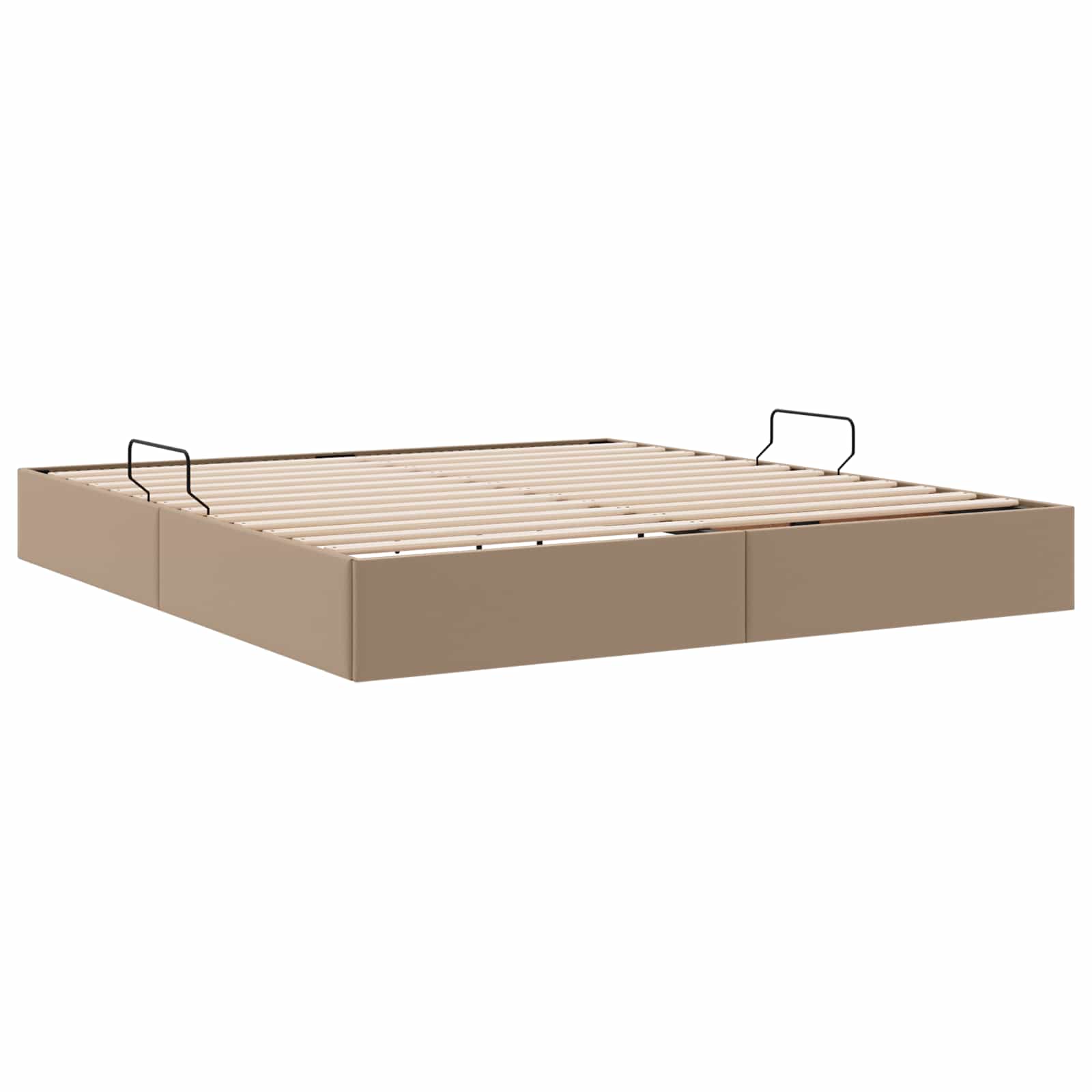 Letto ottomano Cappuccino 180 x 200 cm Pelle Sintetica | homemem39