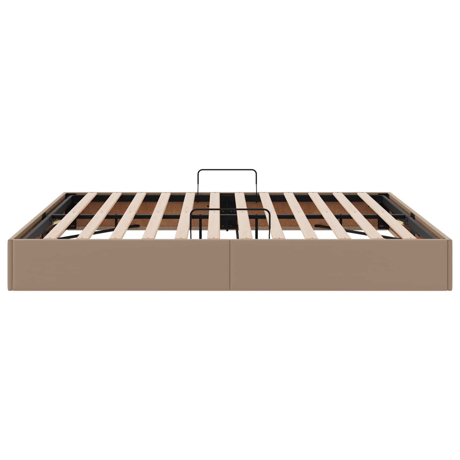 Letto ottomano Cappuccino 180 x 200 cm Pelle Sintetica | homemem39