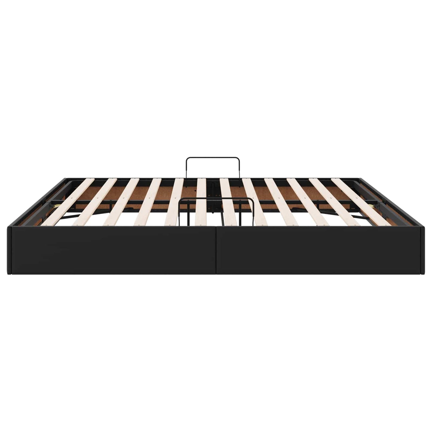 Letto ottomano Nero 200 x 200 cm Pelle Sintetica | homemem39