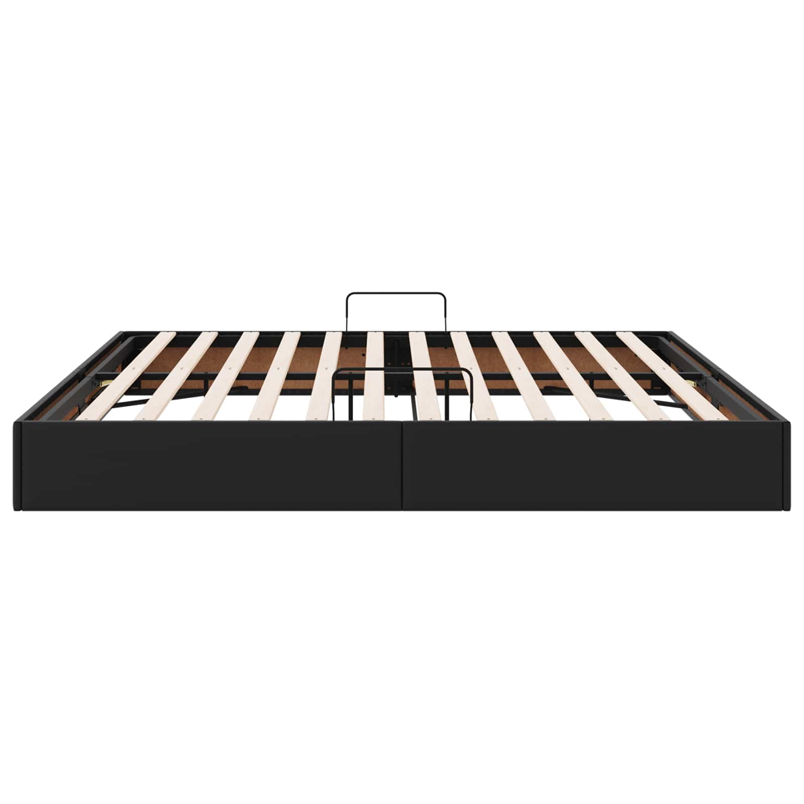 Letto ottomano Nero 200 x 200 cm Pelle Sintetica | homemem39