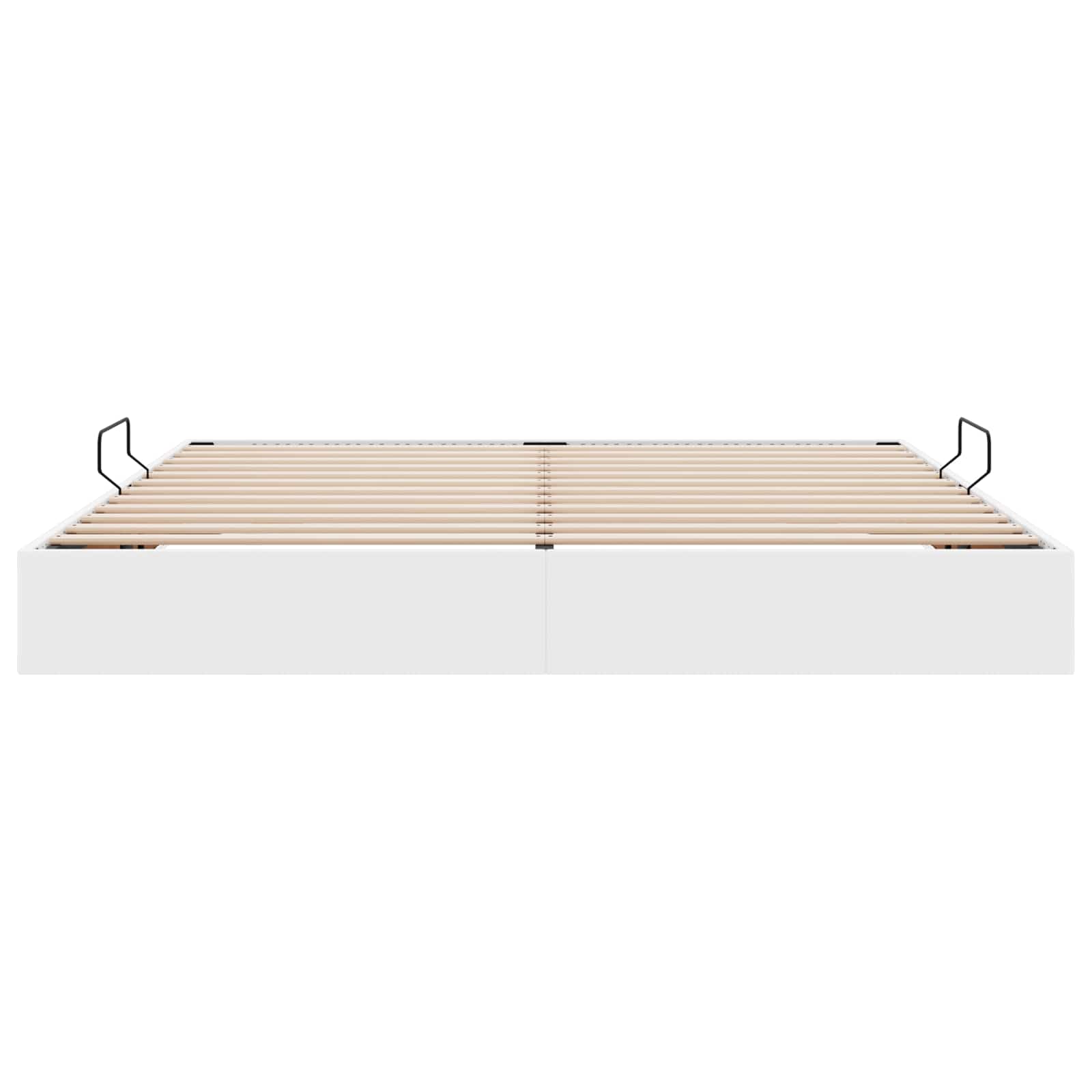 Letto ottomano Bianco Puro 200 x 200 cm Pelle Sintetica | homemem39