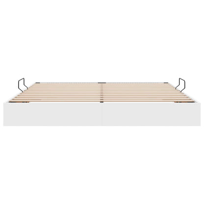 Letto ottomano Bianco Puro 200 x 200 cm Pelle Sintetica | homemem39
