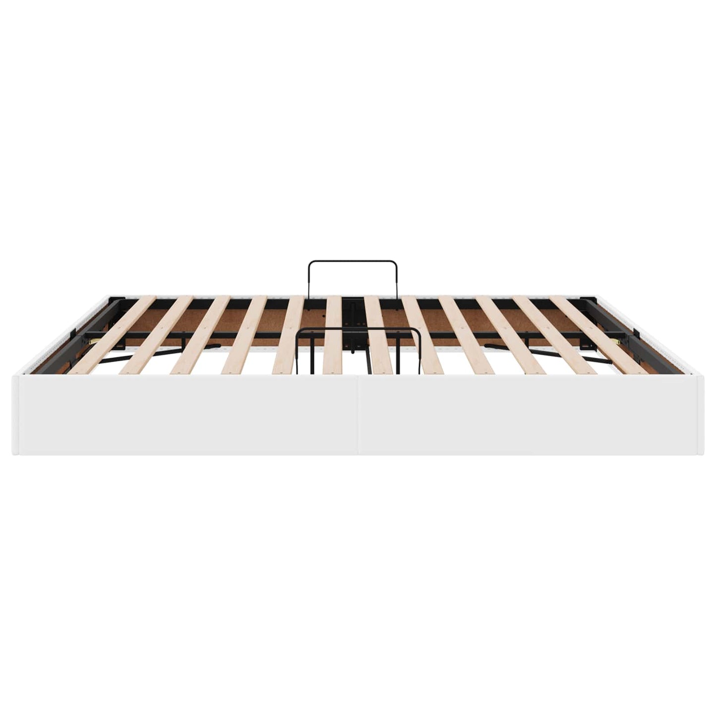 Letto ottomano Bianco Puro 200 x 200 cm Pelle Sintetica | homemem39