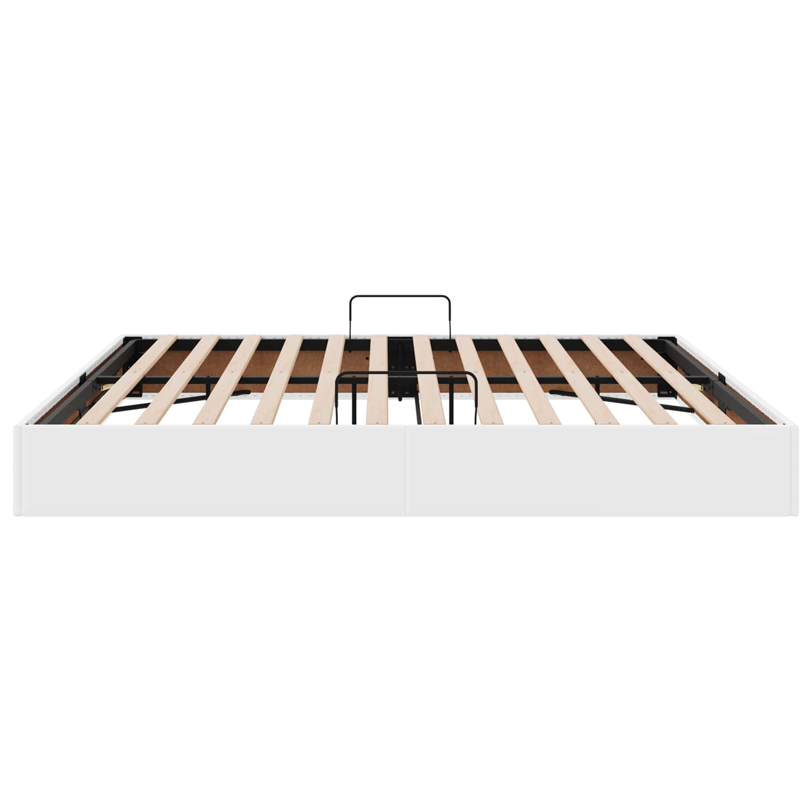 Letto ottomano Bianco Puro 200 x 200 cm Pelle Sintetica | homemem39
