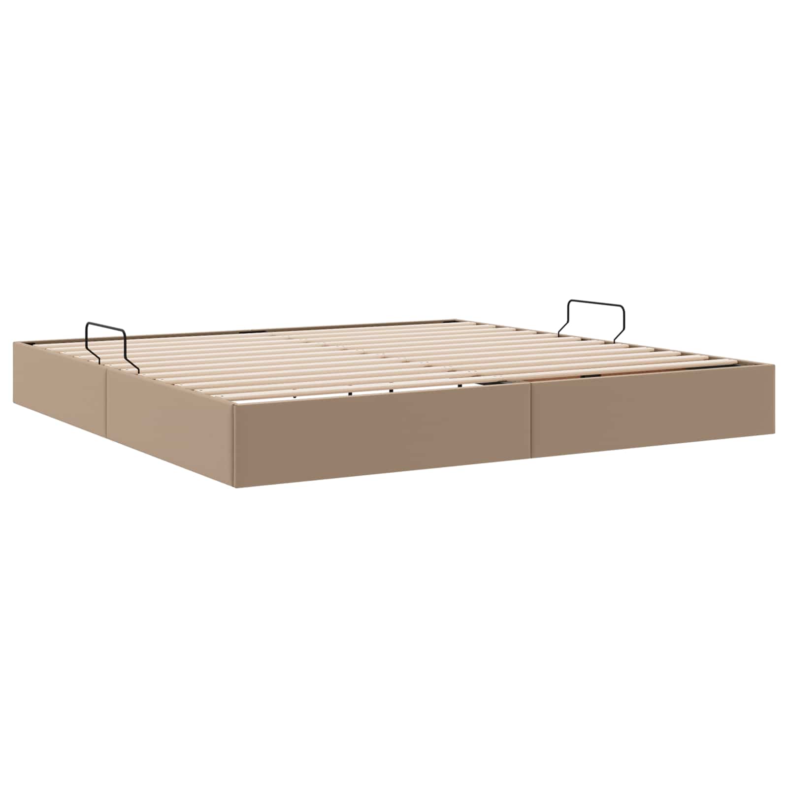 Letto ottomano Cappuccino 200 x 200 cm Pelle Sintetica | homemem39