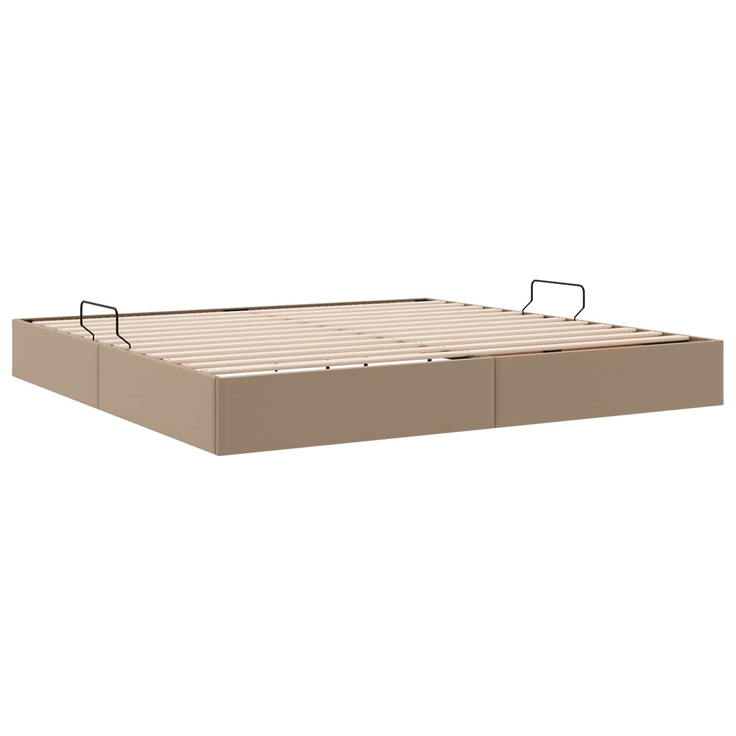 Letto ottomano Cappuccino 200 x 200 cm Pelle Sintetica | homemem39