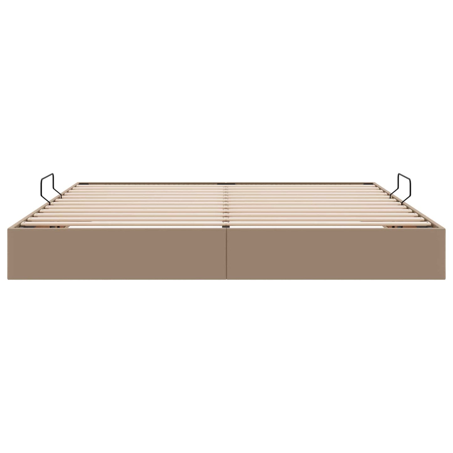 Letto ottomano Cappuccino 200 x 200 cm Pelle Sintetica | homemem39
