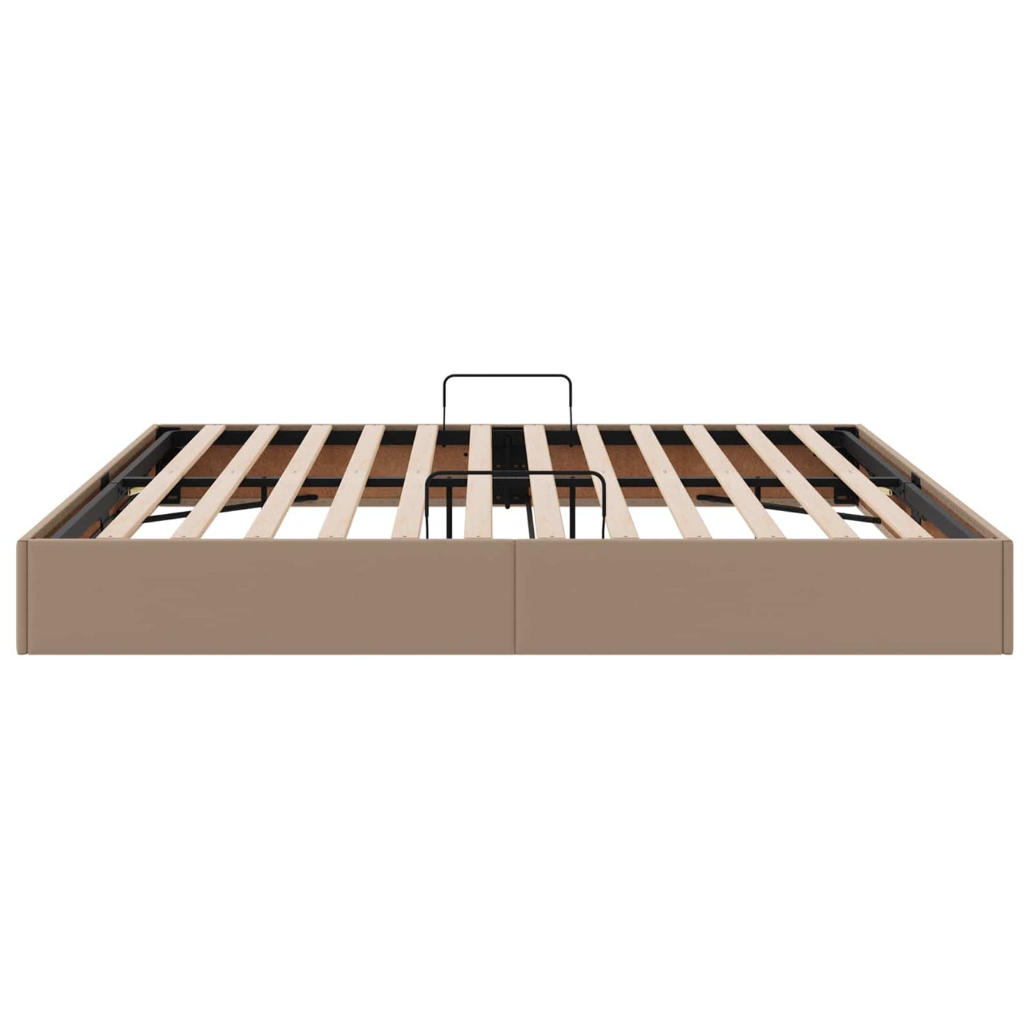Letto ottomano Cappuccino 200 x 200 cm Pelle Sintetica | homemem39