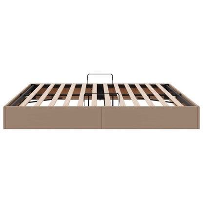 Letto ottomano Cappuccino 200 x 200 cm Pelle Sintetica | homemem39