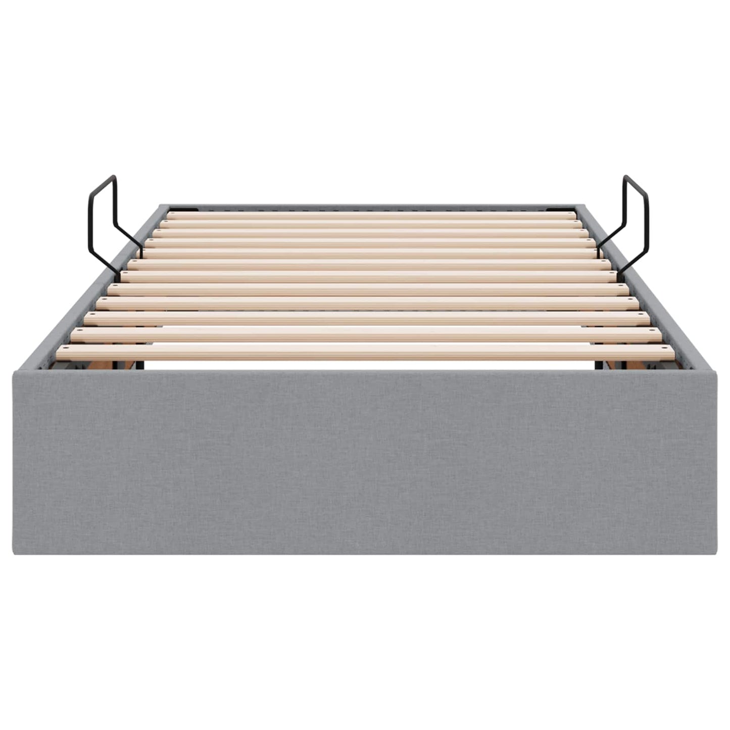 Letto ottomano Grigio chiaro 90 x 190 cm Tessuto | homemem39