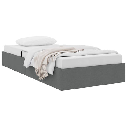 Letto ottomano Grigio scuro 90 x 190 cm Tessuto | homemem39