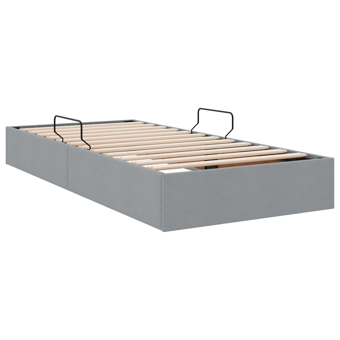 Letto ottomano Grigio chiaro 90 x 200 cm Tessuto | homemem39