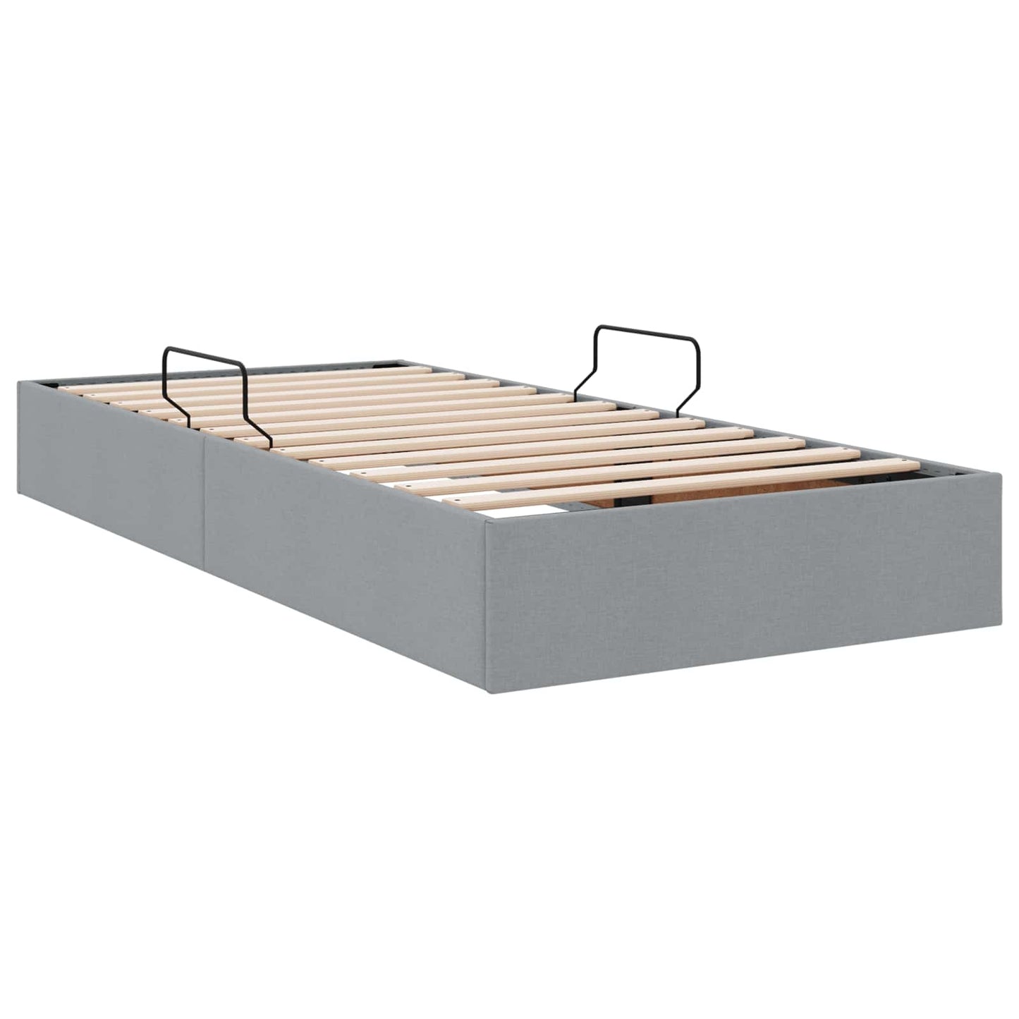 Letto ottomano Grigio chiaro 90 x 200 cm Tessuto | homemem39