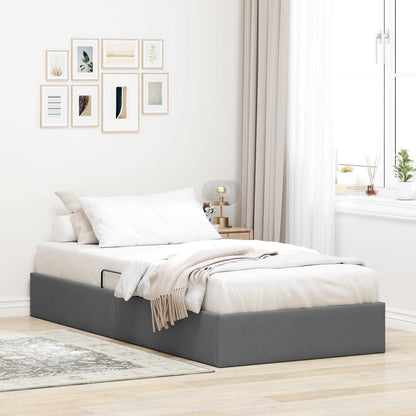 Letto ottomano Grigio scuro 90 x 200 cm Tessuto | homemem39