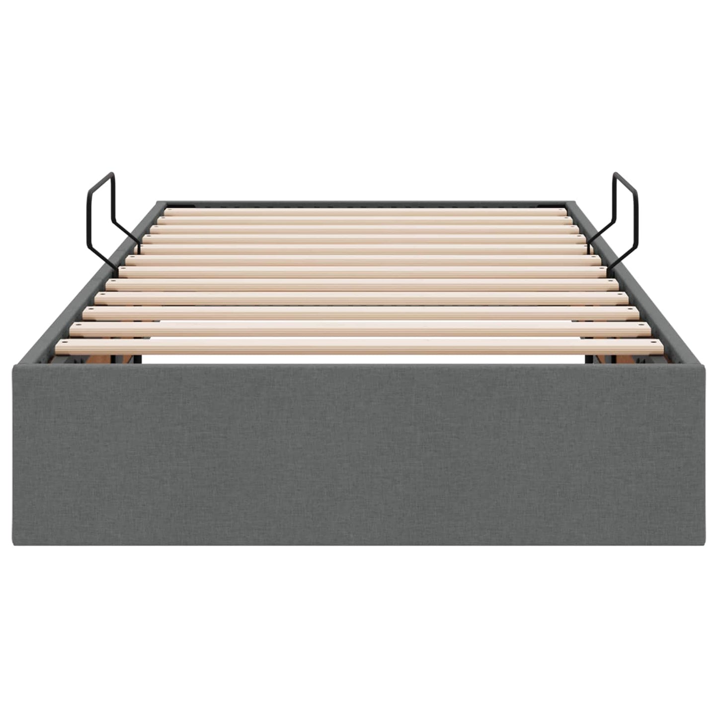 Letto ottomano Grigio scuro 90 x 200 cm Tessuto | homemem39