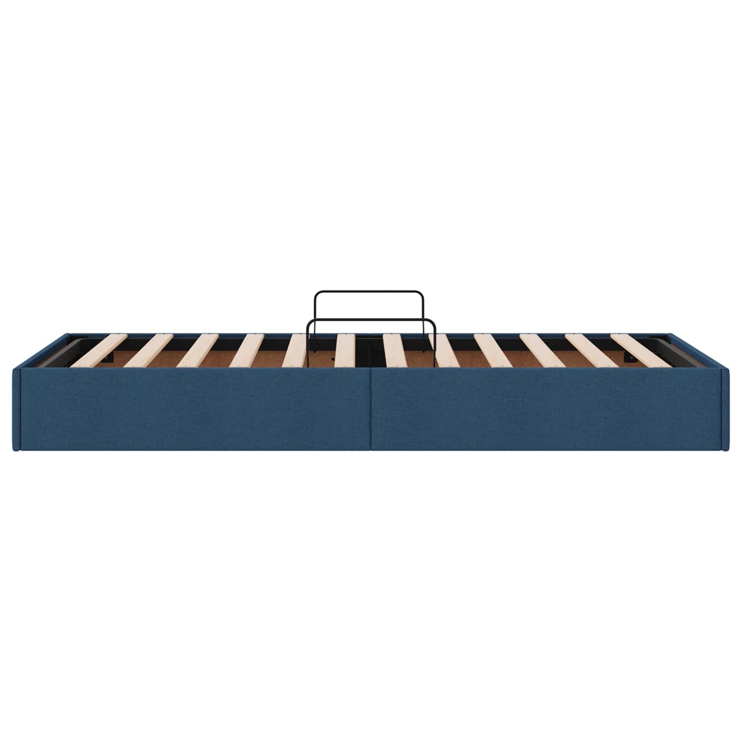 Letto ottomano con archiviazione Blu 90 x 200 cm Tessuto | homemem39