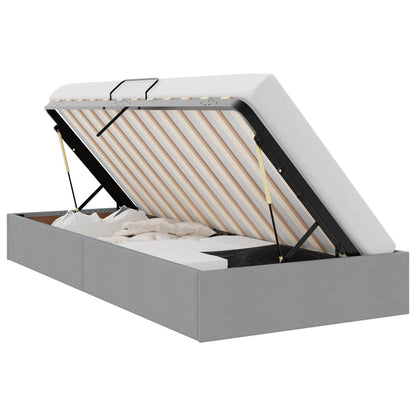 Letto ottomano Grigio chiaro 100 x 200 cm Tessuto | homemem39