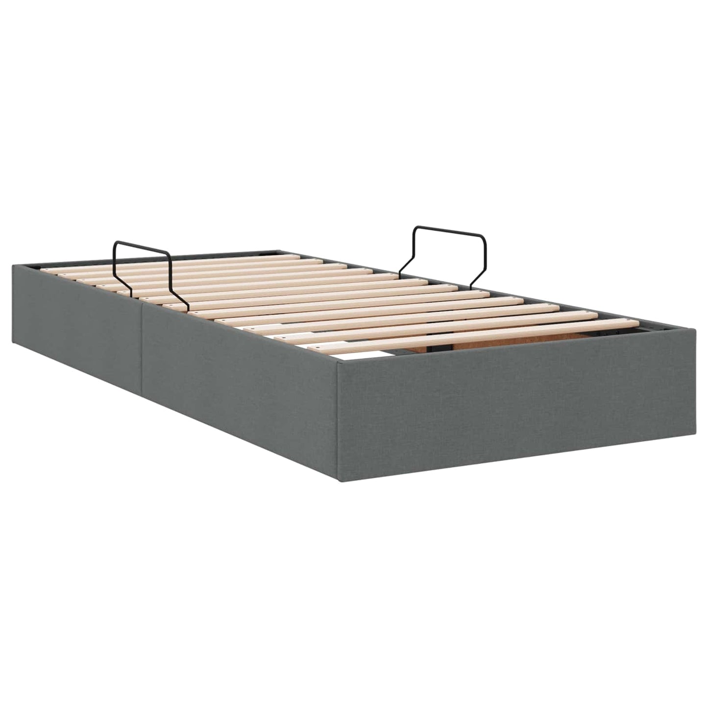 Letto ottomano Grigio scuro 100 x 200 cm Tessuto | homemem39