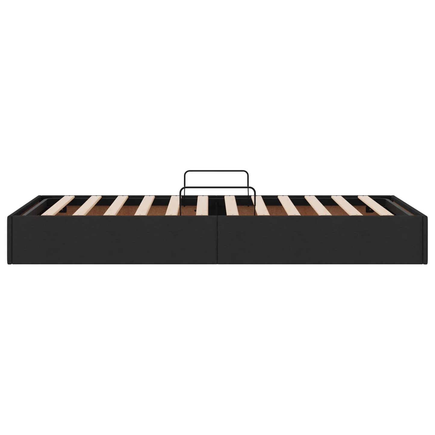 Letto ottomano con archiviazione Nero 100 x 200 cm Tessuto | homemem39