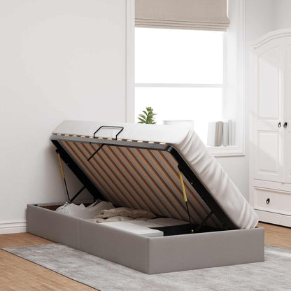 Letto ottomano con archiviazione Talpa 100 x 200 cm Tessuto | homemem39