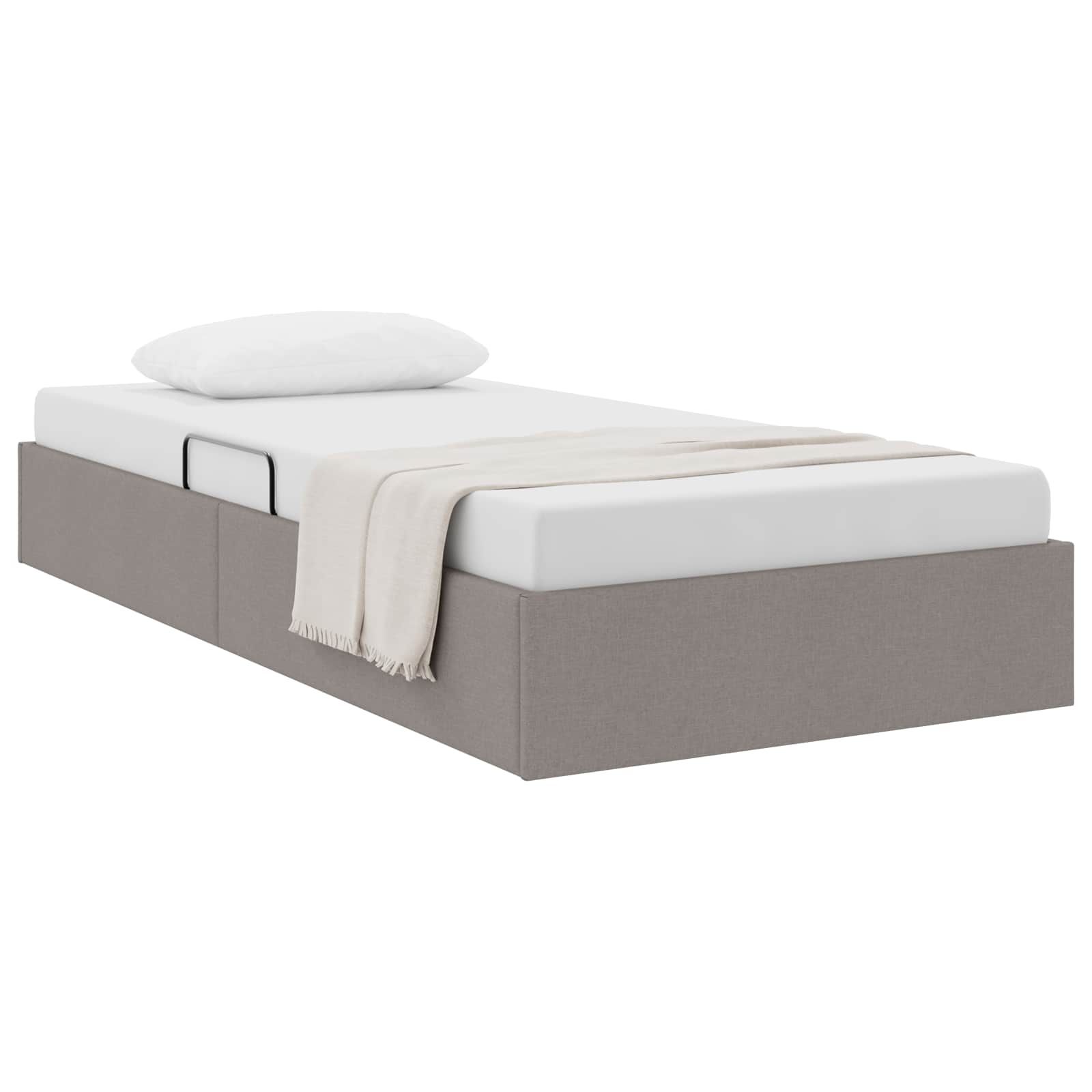 Letto ottomano con archiviazione Talpa 100 x 200 cm Tessuto | homemem39