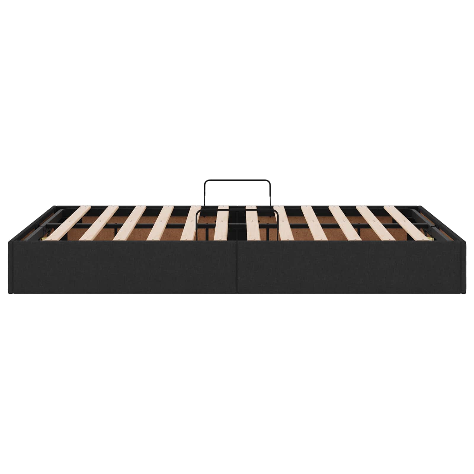 Letto ottomano con archiviazione Nero 120 x 200 cm Tessuto | homemem39