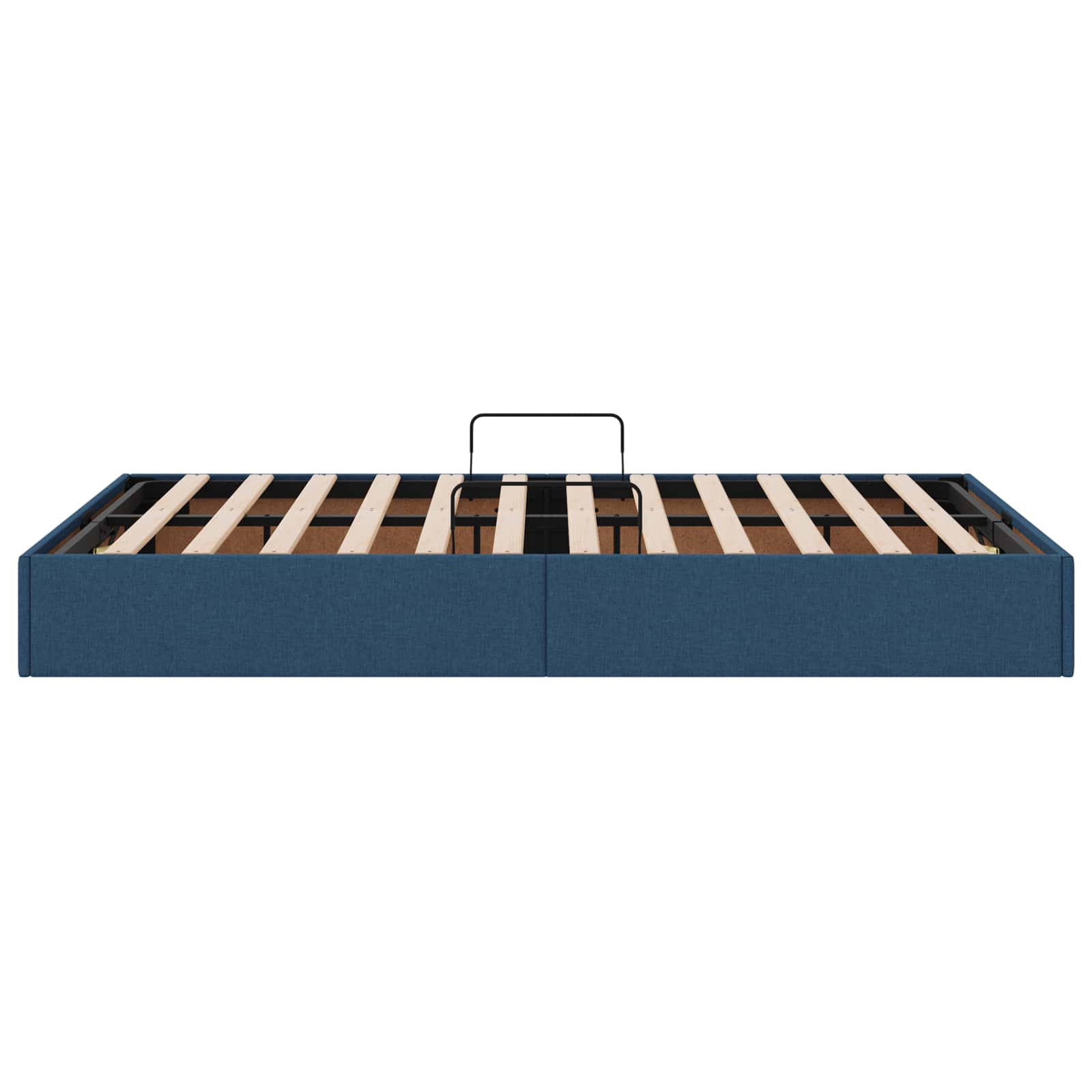 Letto ottomano con archiviazione Blu 120 x 200 cm Tessuto | homemem39