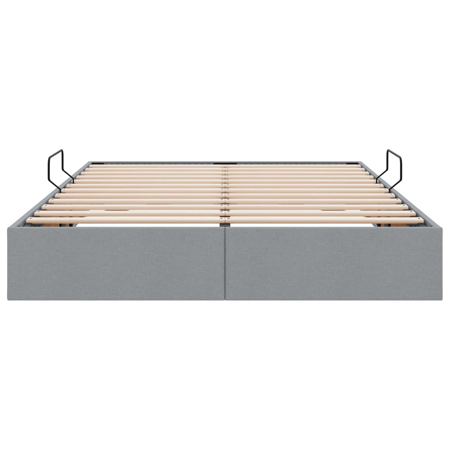 Letto ottomano Grigio chiaro 140 x 190 cm Tessuto | homemem39