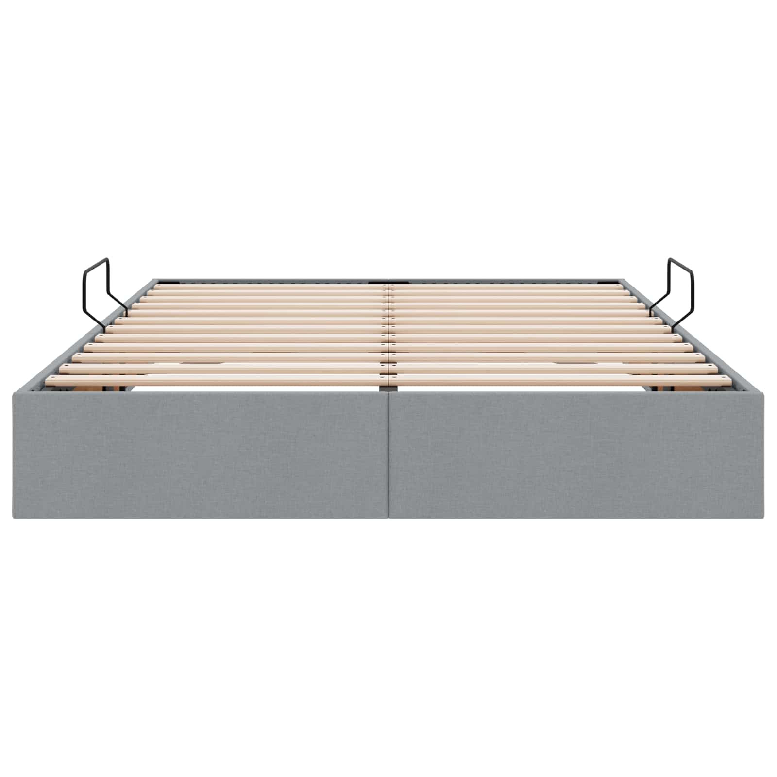 Letto ottomano Grigio chiaro 140 x 190 cm Tessuto | homemem39
