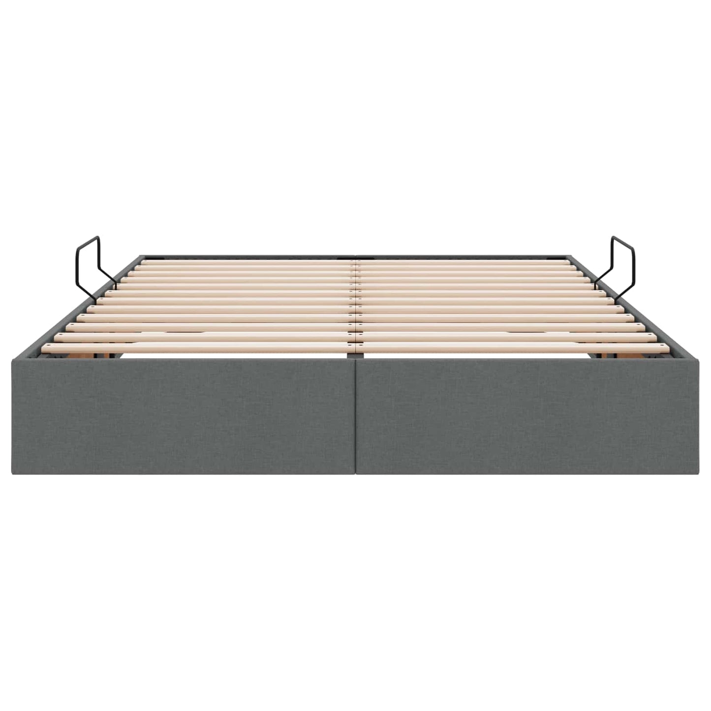 Letto ottomano Grigio scuro 140 x 190 cm Tessuto | homemem39