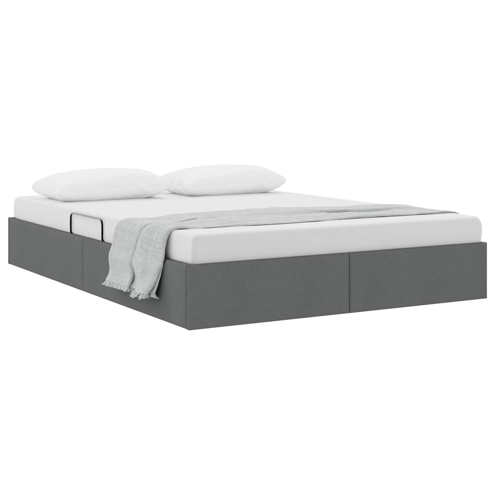 Letto ottomano Grigio scuro 140 x 190 cm Tessuto | homemem39