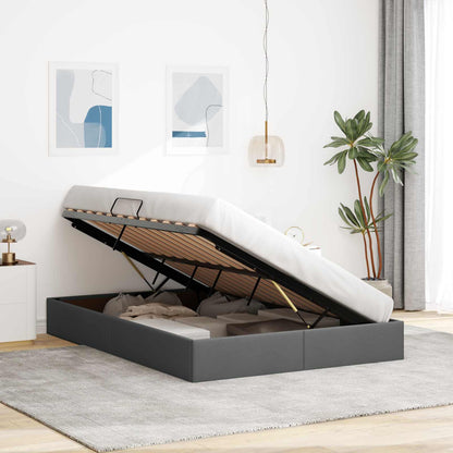 Letto ottomano Grigio scuro 140 x 200 cm Tessuto | homemem39
