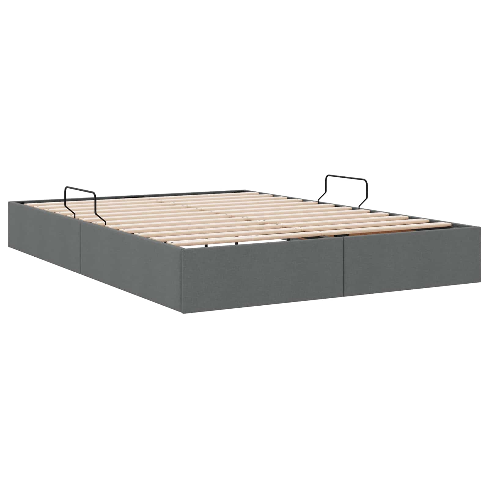 Letto ottomano Grigio scuro 140 x 200 cm Tessuto | homemem39