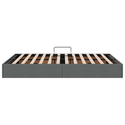 Letto ottomano Grigio scuro 140 x 200 cm Tessuto | homemem39