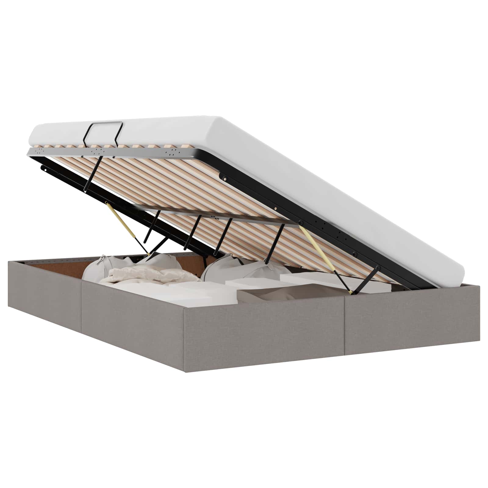 Letto ottomano con archiviazione Talpa 140 x 200 cm Tessuto | homemem39