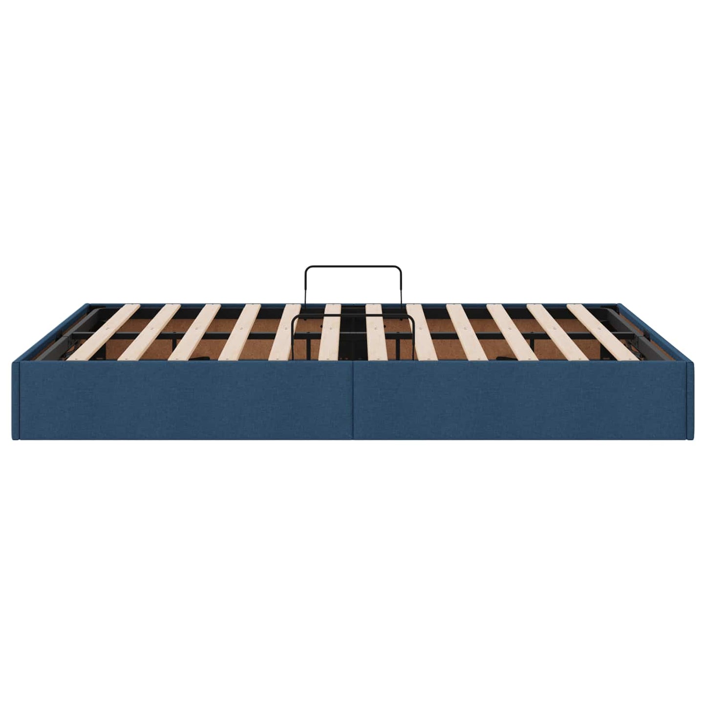Letto ottomano con archiviazione Blu 140 x 200 cm Tessuto | homemem39