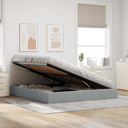 Letto ottomano Grigio chiaro 160 x 200 cm Tessuto | homemem39