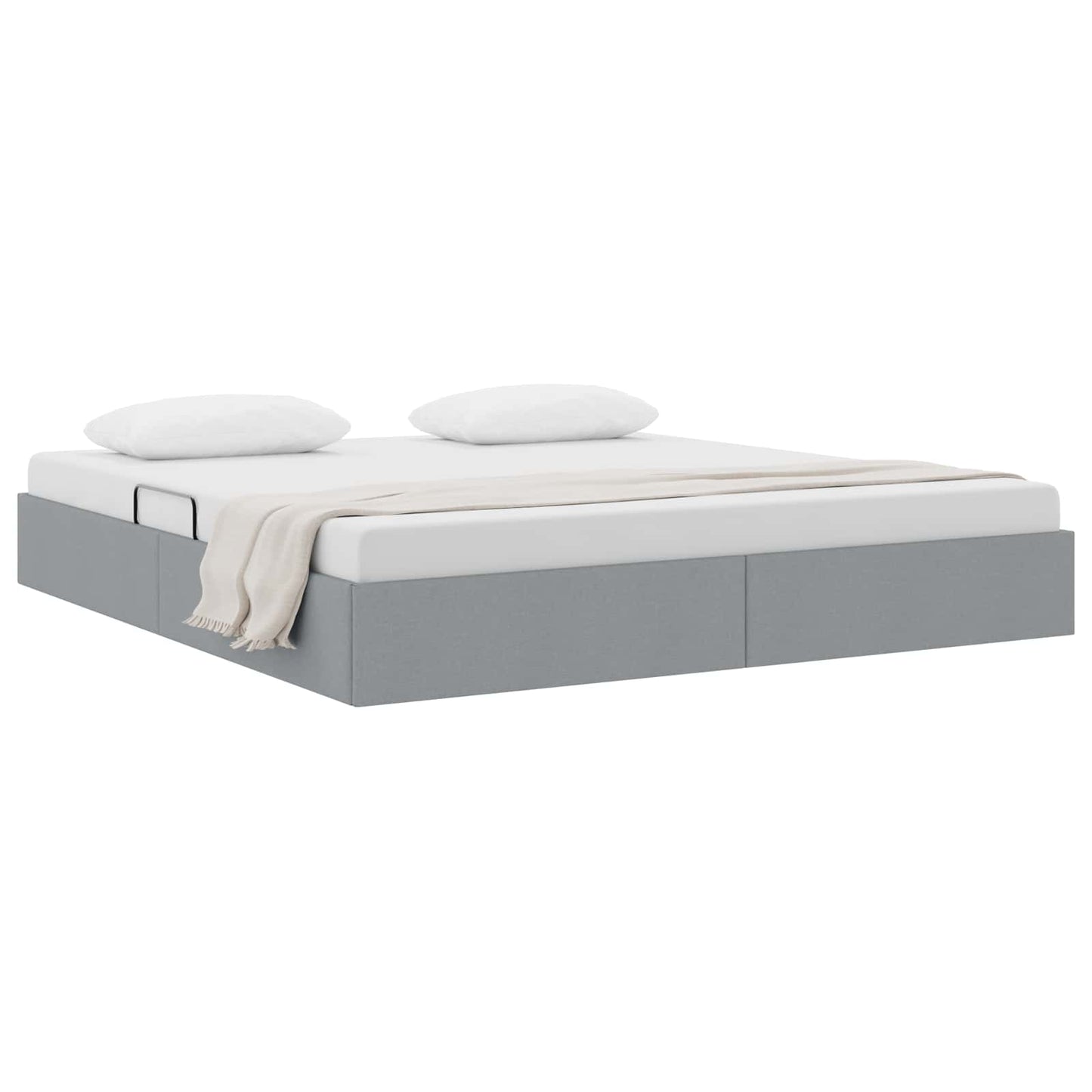 Letto ottomano Grigio chiaro 160 x 200 cm Tessuto | homemem39