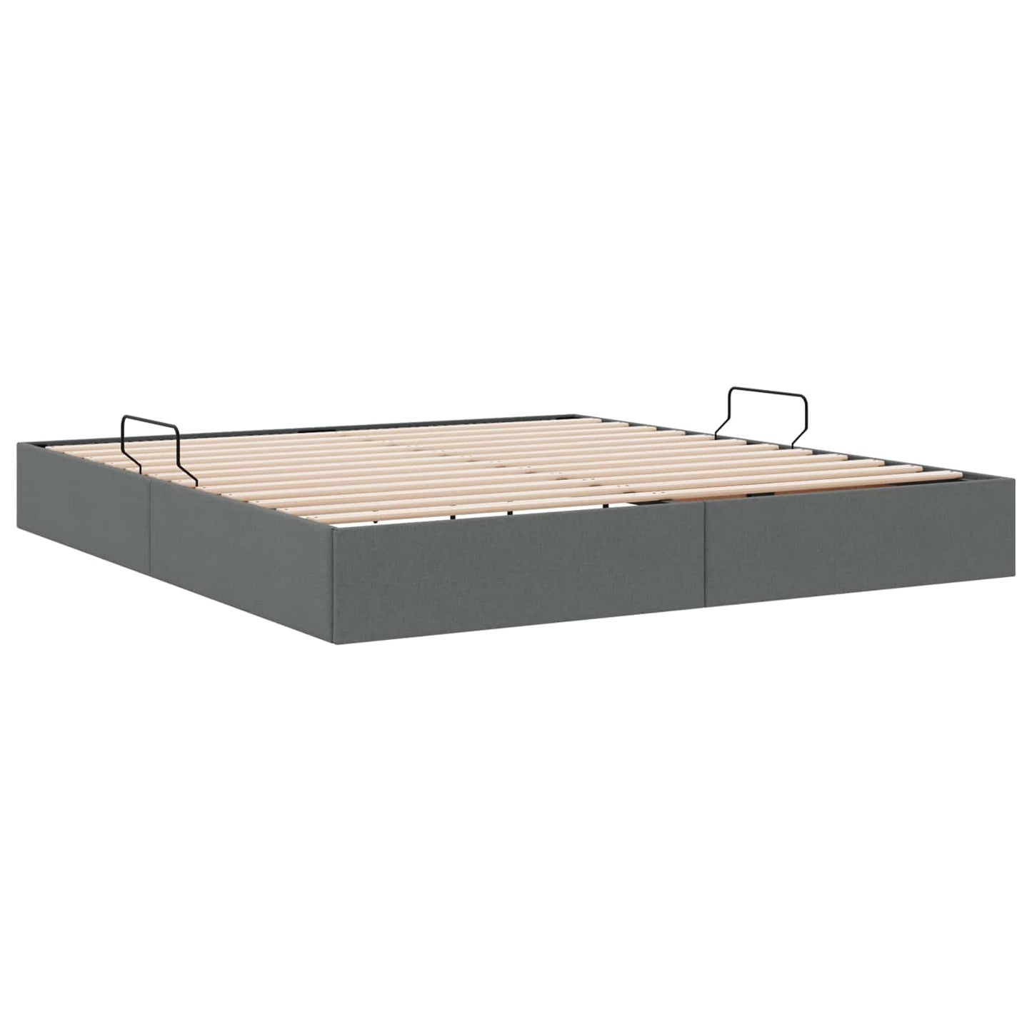 Letto ottomano Grigio scuro 160 x 200 cm Tessuto | homemem39