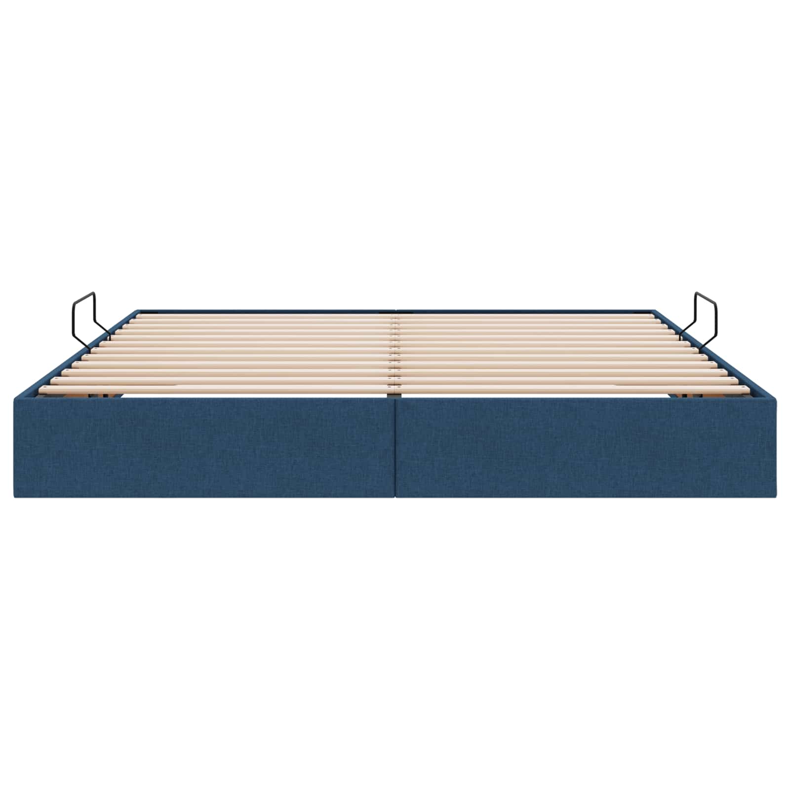 Letto ottomano con archiviazione Blu 160 x 200 cm Tessuto | homemem39