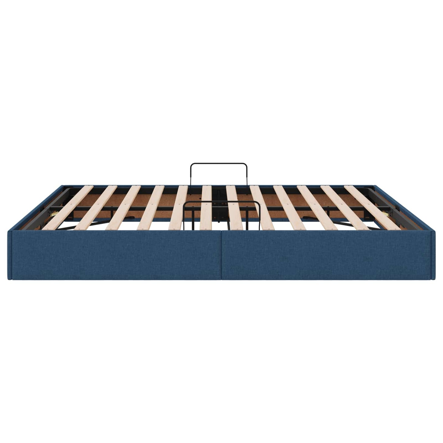 Letto ottomano con archiviazione Blu 160 x 200 cm Tessuto | homemem39