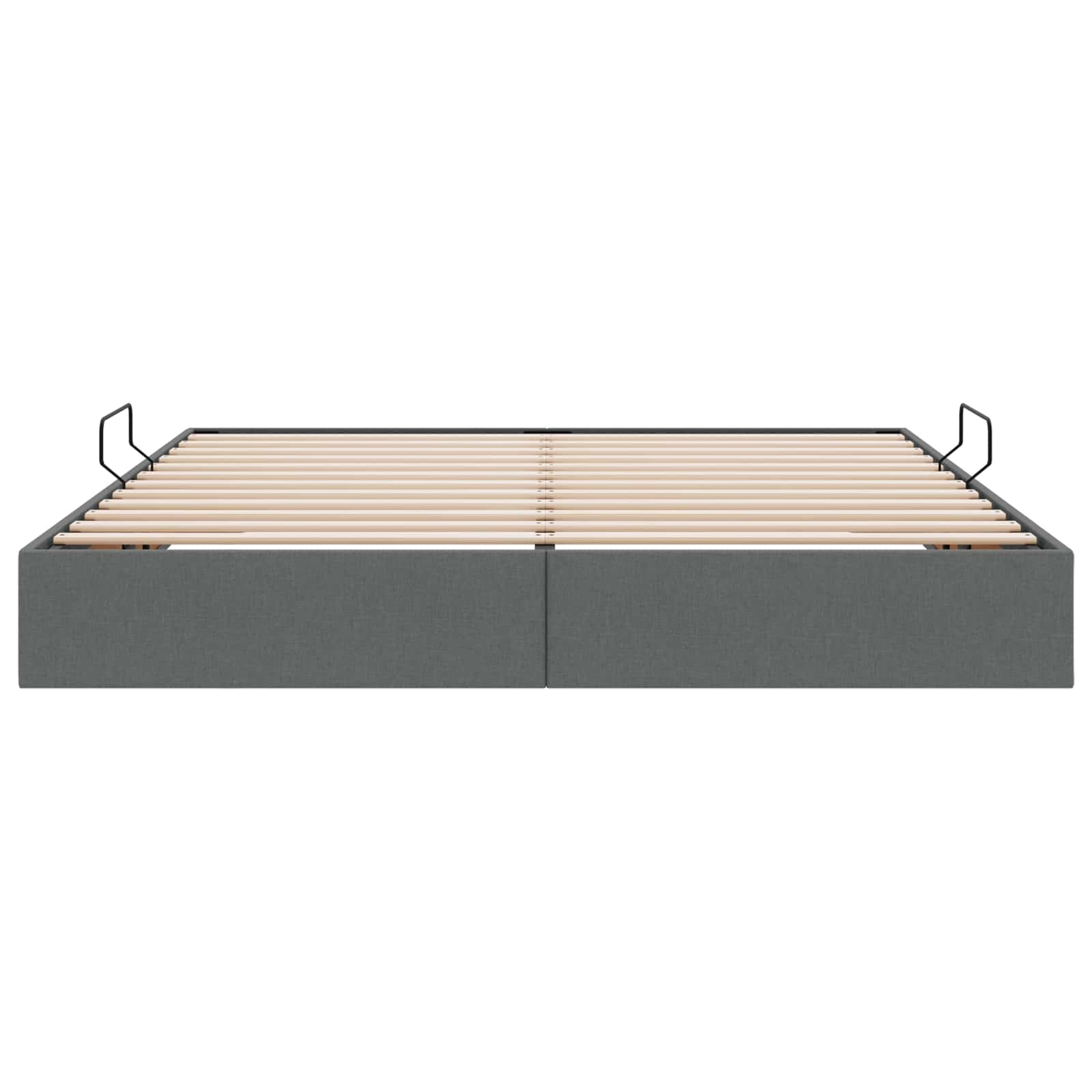 Letto ottomano Grigio scuro 180 x 200 cm Tessuto | homemem39