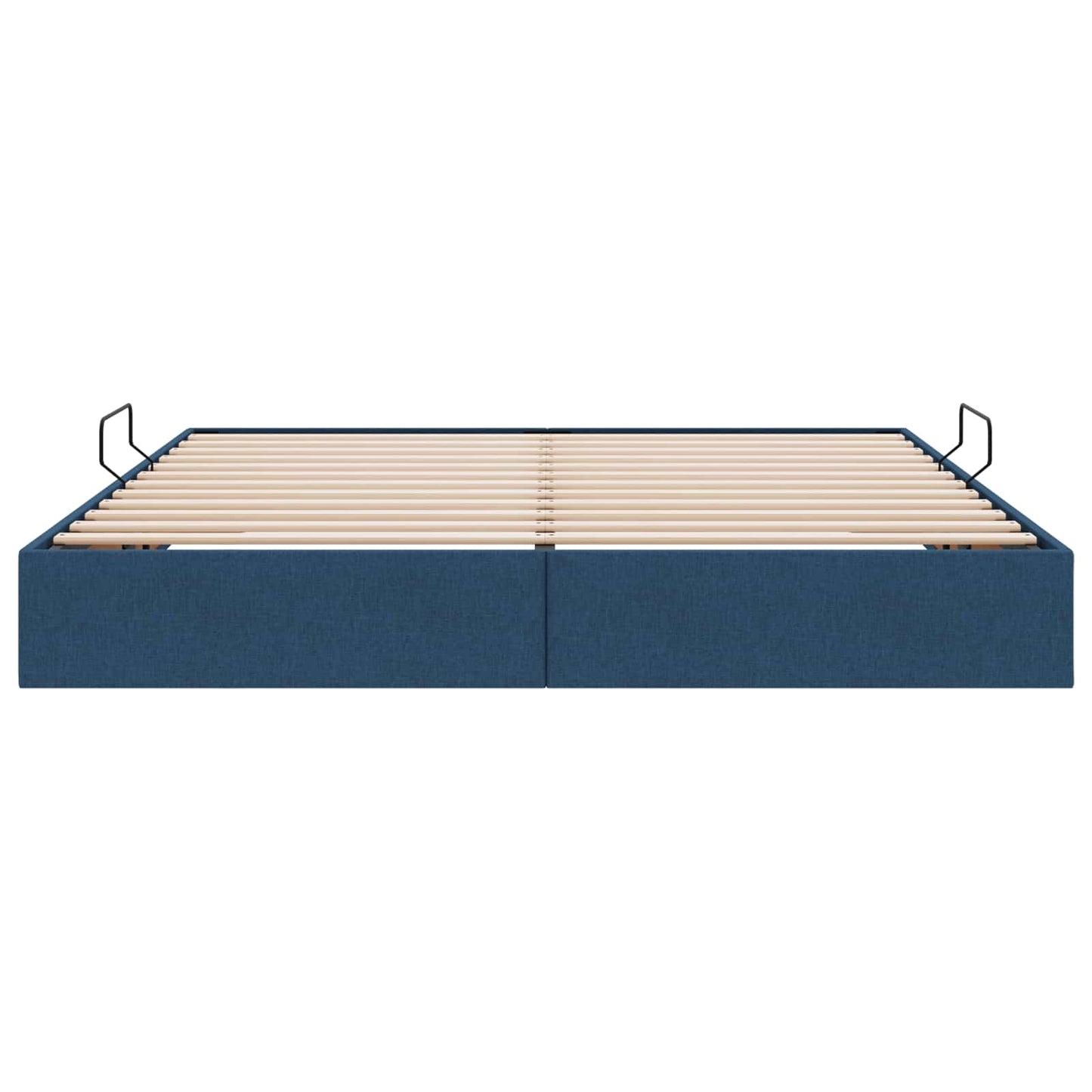 Letto ottomano con archiviazione Blu 180 x 200 cm Tessuto | homemem39